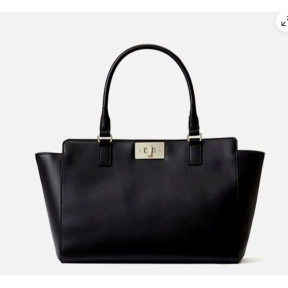 kate spade Handbags - NEW Kate Spade New York Womens Kelsey Orchard Valley Leather Tote Bag Black